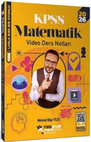 2026 KPSS Matematik Atölye Video Ders Notları Mehmet Bilge Yıldız Yediiklim Yayınları FotokoPink