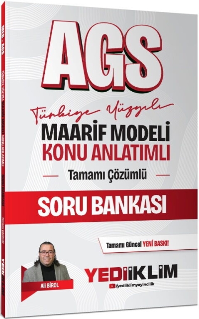 MEB AGS Türkiye Yüzyılı Maarif Modeli Konu Anlatımlı Tamamı Çözümlü Soru Bankası Yediiklim Yayınları FotokoPink