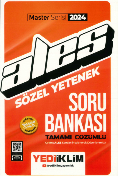 ALES SÖZEL YETENEK SORU BANKASI TAMAMI ÇÖZÜMLÜ (MASTER SERİSİ) FotokoPink