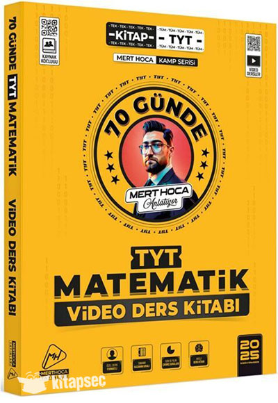 2025 70 Günde TYT Matematik Kampı Video Ders Kitabı Mert Hoca FotokoPink