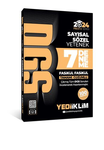 2024 DGS Tamamı Çözümlü 7 Fasikül Deneme FotokoPink