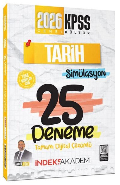 2026 KPSS Tarih Simülasyon 25 Deneme Çözümlü - İndeks Akademi Yayıncılık FotokoPink