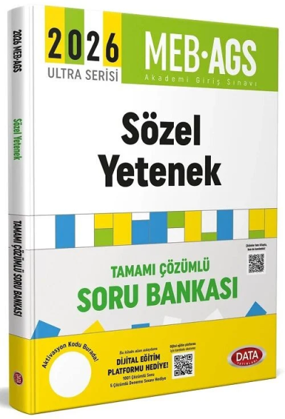 2026 MEB-AGS Sözel Yetenek Soru Bankası Çözümlü Data Yayınları
