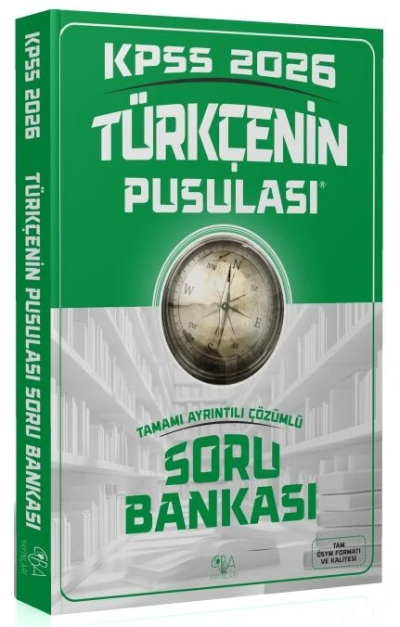2026 KPSS Türkçenin Pusulası Soru Bankası Çözümlü CBA Yayınları FotokoPink