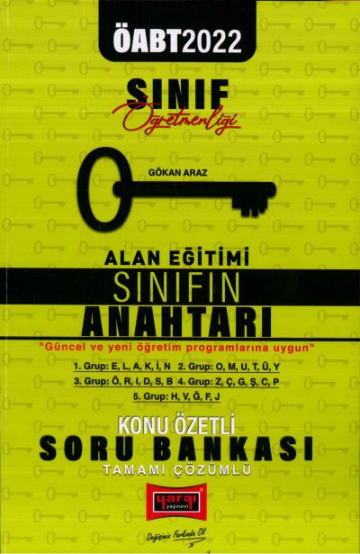 ALAN EĞİTİMİ SINIFIN ANAHTARI KONU ÖZETLİ SORU BANKASI FotokoPink