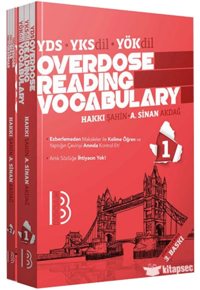 YDS YÖKDİL YKSDİL Overdose Reading Vocabulary 1. KİTAP