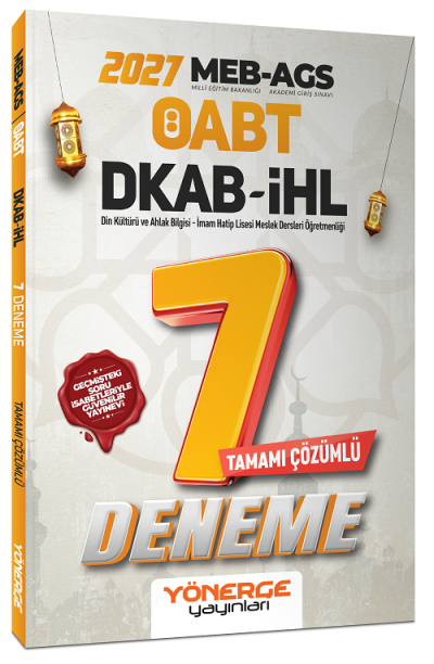 2027 ÖABT MEB-AGS DKAB Din Kültürü ve Ahlak Bilgisi Öğretmenliği 7 Deneme Çözümlü Yönerge Yayınları FotokoPink