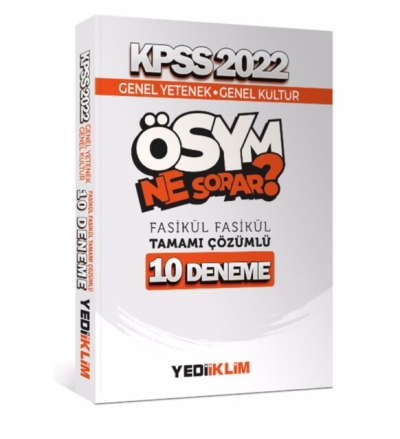 2022 KPSS GY-GK Ösym Ne Sorar Tamamı Çözümlü 10 Fasikül Deneme FotokoPink