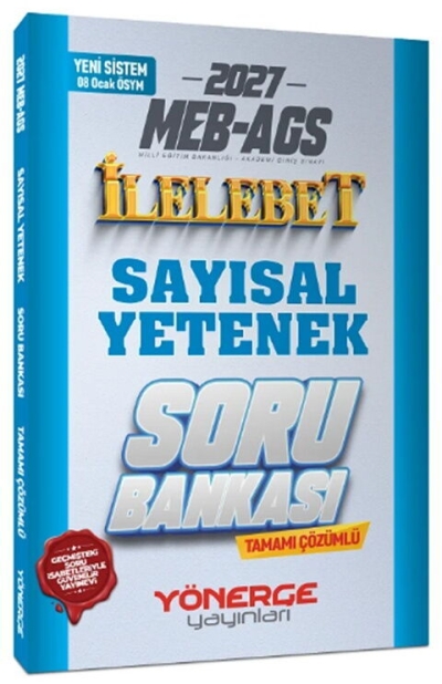 MEB-AGS Sayısal Yetenek İlelebet Soru Bankası Çözümlü Yönerge Yayınları FotokoPink
