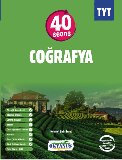 TYT 40 Seans Coğrafya Okyanus Yayınları FotokoPink