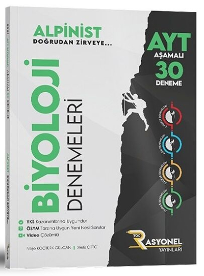 AYT Biyoloji Alpinist Aşamalı 30 Deneme Rasyonel Yayınları