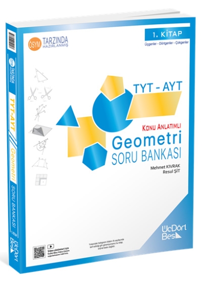 2027 Model TYT-AYT Geometri Soru Bankası Güncel Baskı Üç Dört Beş Yayınları