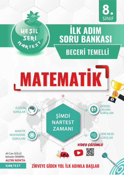 8. Sınıf Matematik İlk Adım Soru Bankası Nartest Yayınları