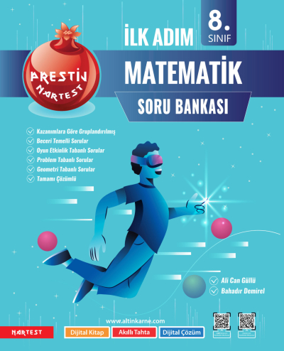 8. Sınıf Prestij İlk Adım Matematik Soru Bankası Nartest Yayınevi FotokoPink