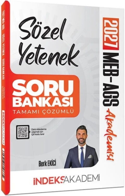 MEB-AGS Akademisi Sözel Yetenek Soru Bankası Çözümlü Berk Ekici İndeks Akademi Yayıncılık FotokoPink