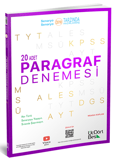 20 li Paragraf Deneme Üç Dört Beş Yayınları FotokoPink