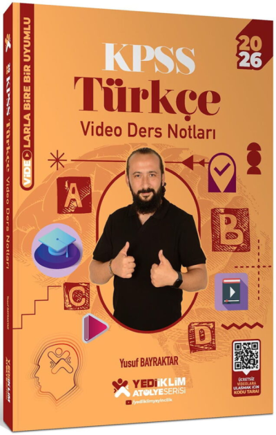 2026 KPSS Türkçe Atölye Video Ders Notları Yusuf Bayraktar Yediiklim Yayınları