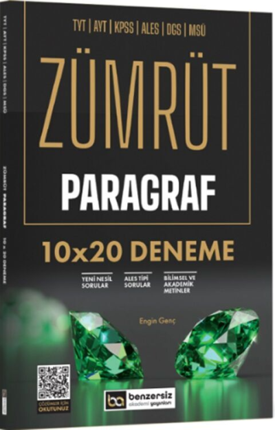Zümrüt Paragraf 10x20 Deneme Benzersiz Akademi Yayınları FotokoPink