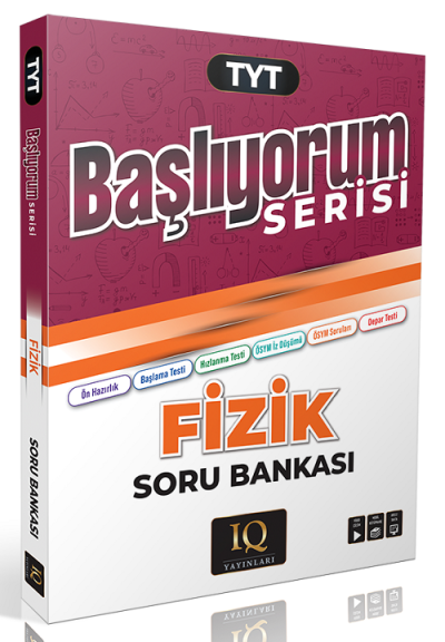 TYT Fizik Başlıyorum Soru Bankası IQ Yayınları FotokoPink