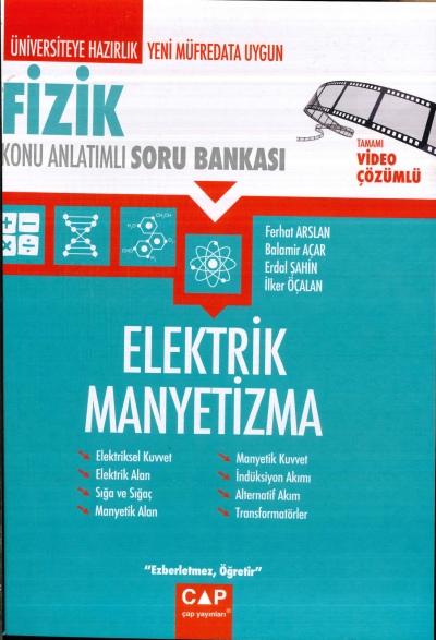 TYT-AYT FİZİK ELEKTRİK MANYETİZMA KONU ANLATIMLI SORU BANKASI FotokoPink
