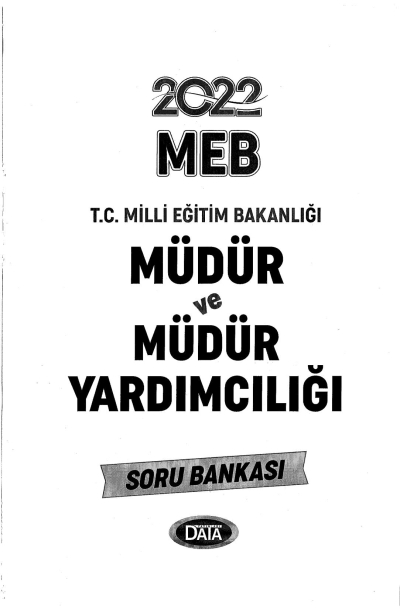 2022 MEB MÜDÜR VE MÜDÜR YARDIMCILIĞI SORU BANKASI FotokoPink