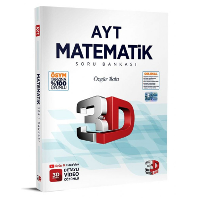 3D Yayınları Ayt Matematik Soru Bankası FotokoPink