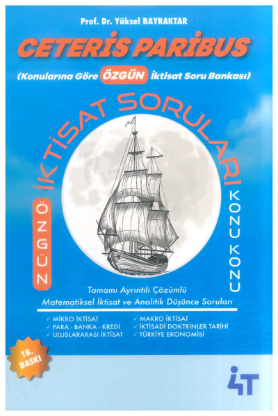 Ceteris Paribus İktisat Tamamı Çözümlü Sorular 4T Yayınları FotokoPink
