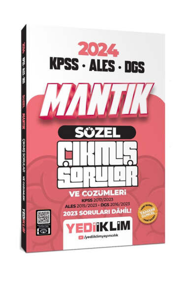 2024 KPSS ALES DGS Sözel Mantık Tamamı Çözümlü Çıkmış Sorular FotokoPink