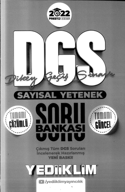 DGS SAYISAL YETENEK TAMAMI ÇÖZÜMLÜ SORU BANKASI FotokoPink