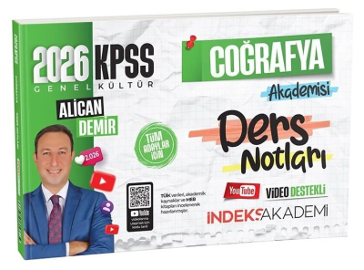 2026 KPSS Coğrafya Akademisi Video Ders Notları Alican Demir İndeks Akademi Yayıncılık FotokoPink