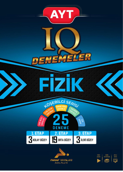 AYT IQ Fizik 25 Branş Denemesi PRF Paraf Yayınları FotokoPink
