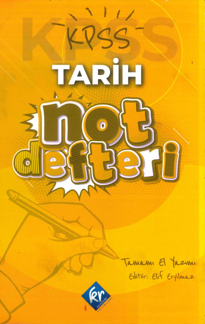 KPSS TARİH NOT DEFTERİ TAMAMI EL YAZIMI