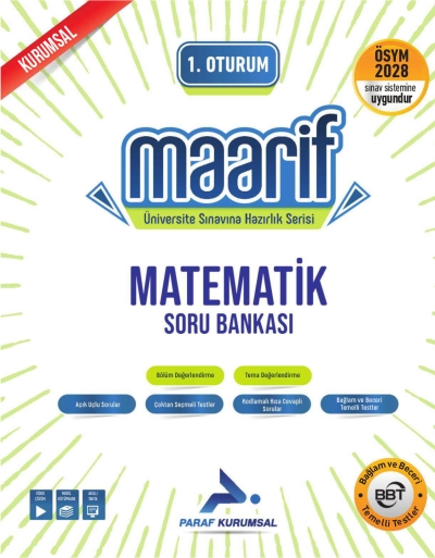 2028 Maarif TYT Matematik Soru Bankası Paraf Yayınları FotokoPink