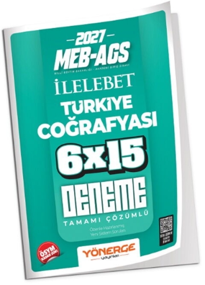 MEB-AGS Türkiye Coğrafyası İLELEBET 6x15 Deneme Çözümlü Yönerge Yayınları FotokoPink
