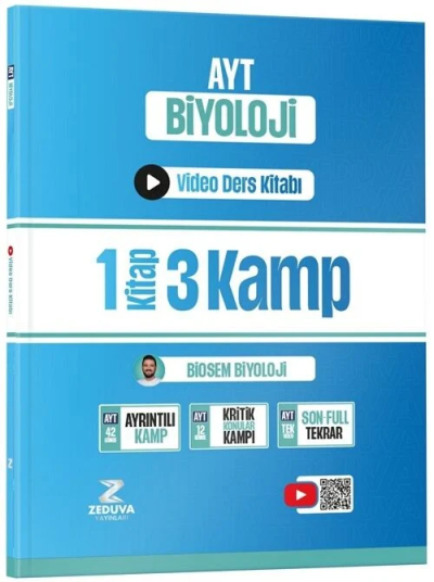 AYT Biosem Biyoloji Video Ders Kitabı - Semih Akpınar Zeduva Yayınları FotokoPink