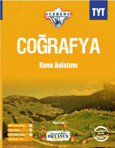 TYT Iceberg Coğrafya Konu Anlatımı Okyanus Yayınları FotokoPink