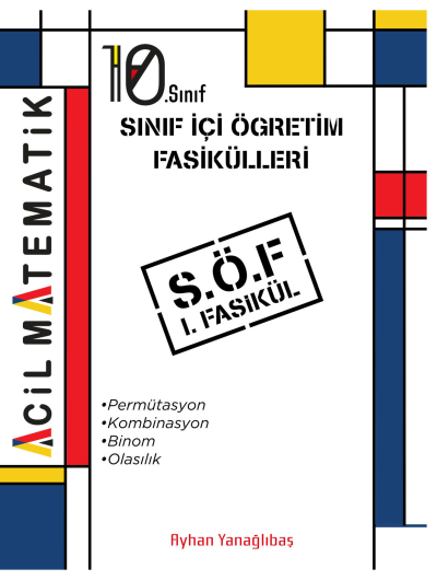 10. SInıf Acil Matematik SÖF 1. Fasikül (Permütasyon-Kombinasyon-Binom-Olasılık) FotokoPink