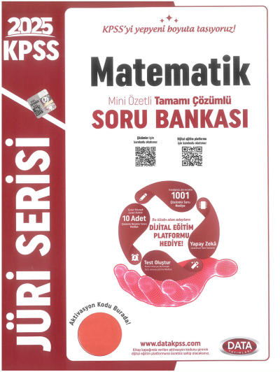2025 KPSS Jüri Serisi Matematik Mini Özetli Tamamı Çözümlü Soru Bankası Data Yayınları