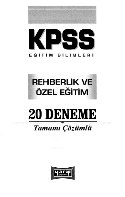 REHBERLİK VE ÖZEL EĞİTİM 20 Lİ DENEME FotokoPink