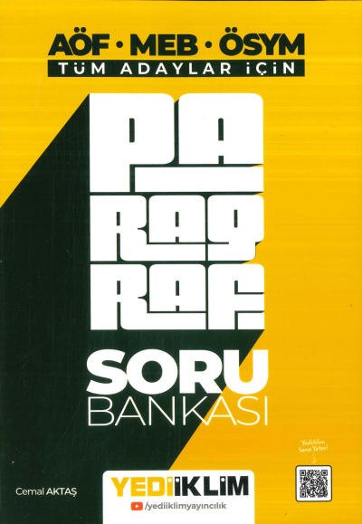 TÜM ADAYLAR İÇİN PARAGRAF SORU BANKASI FotokoPink