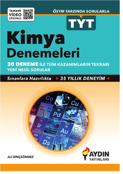 TYT Tamamı Video Çözümlü 30*7 Kimya Denemeleri Aydın Yayınları FotokoPink