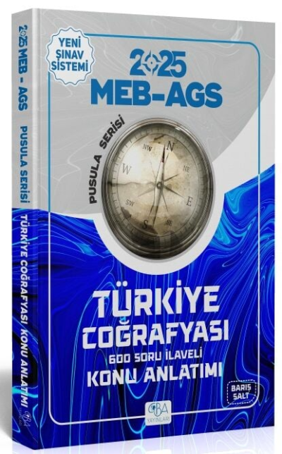 2025 MEB-AGS Türkiye Coğrafyası Konu Anlatımı Pusula Serisi Barış Salt CBA Yayınları FotokoPink
