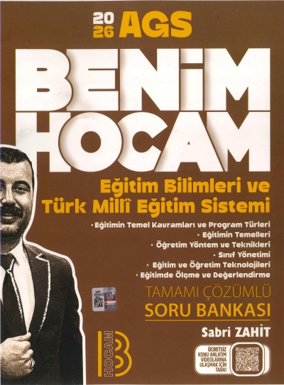 2026 Eğitim Bilimleri ve Türk Milli Eğitim Sistemi Tamamı Çözümlü Soru Bankası SABRİ HOCA Benim Hocam Yayınları FotokoPink