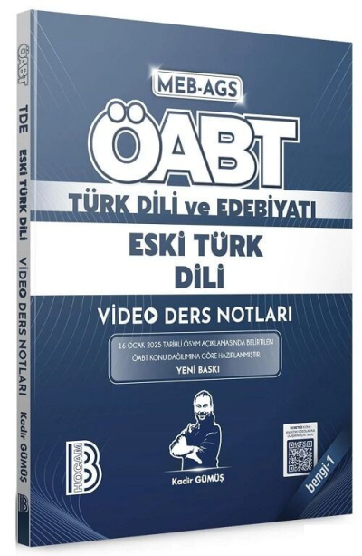 2025 ÖABT MEB-AGS Türk Dili ve Edebiyatı Eski Türk Dili Video Ders Notları Bengi-1 Benim Hocam Yayınları FotokoPink