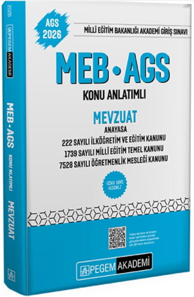 2026 MEB-AGS Konu Anlatımlı Mevzuat Pegem Akademi Yayıncılık FotokoPink