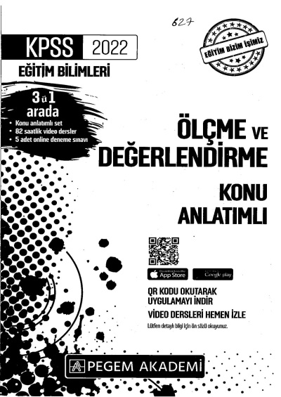 2022 KPSS Eğitim Bilimleri ÖLÇME VE DEĞERLENDİRME KONU ANLATIM FotokoPink