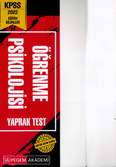 ÖĞRENME PSİKOLOJİSİ YAPRAK TEST FotokoPink