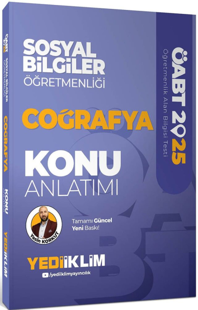 2025 ÖABT Sosyal Bilgiler Öğretmenliği Coğrafya Konu Anlatımı Yediiklim Yayınları FotokoPink