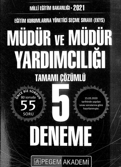 MÜDÜR VE MÜDÜR YARDIMCILIĞI 5 DENEME TAMAMI ÇÖZÜMLÜ FotokoPink