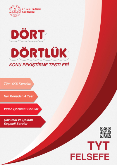 Dört Dörtlük Konu Pekiştirme Testleri TYT Felsefe